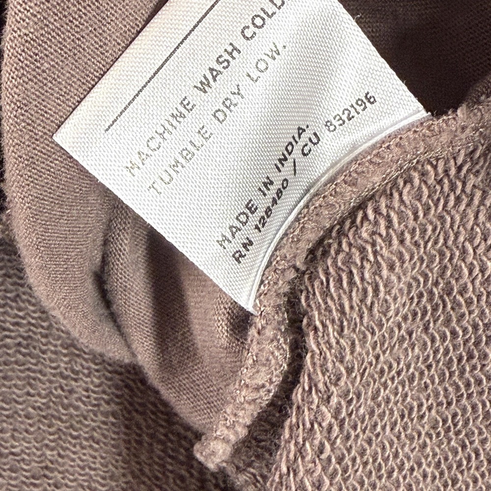 PACT Sweatshirt Women XL Organic Cotton Quarter 1/4 Zip Relaxed Pullover Pockets - Picture 6 of 13